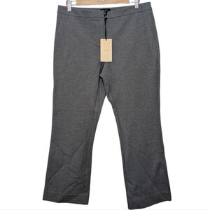 Halogen Nordstrom Grey Women's Flared Stretch Office Trouser Pants Size 10